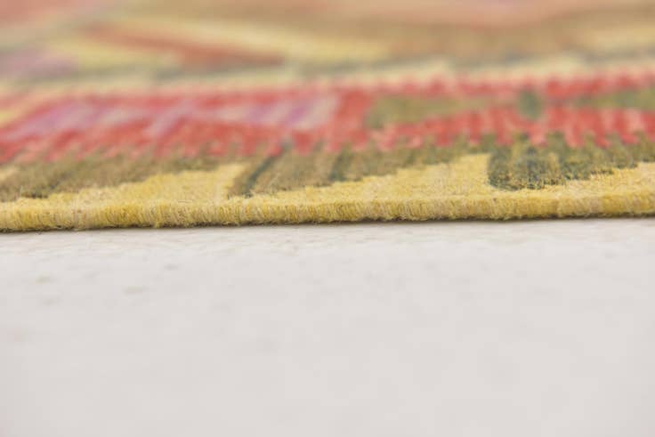 Detail image of 3' x 3' 10 Hand Woven Kilim Maymana Wool Rug