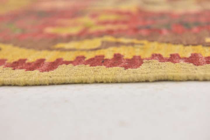 3' x 4' 3 Hand Woven Kilim Maymana Wool Rug