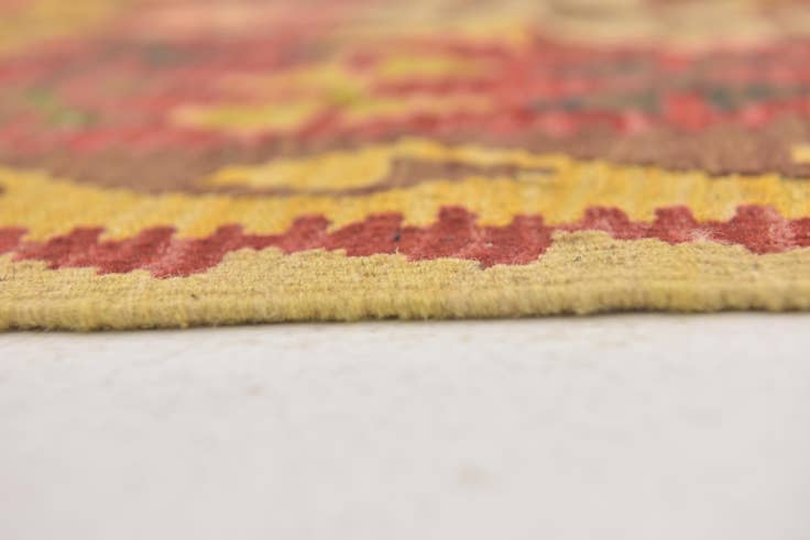 Detail image of 3' x 4' 3 Hand Woven Kilim Maymana Wool Rug