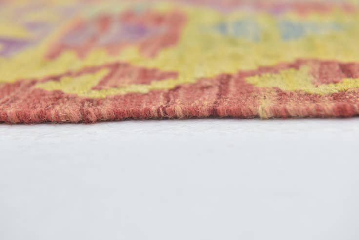 Detail image of 3' x 4' 8 Hand Woven Kilim Maymana Wool Rug