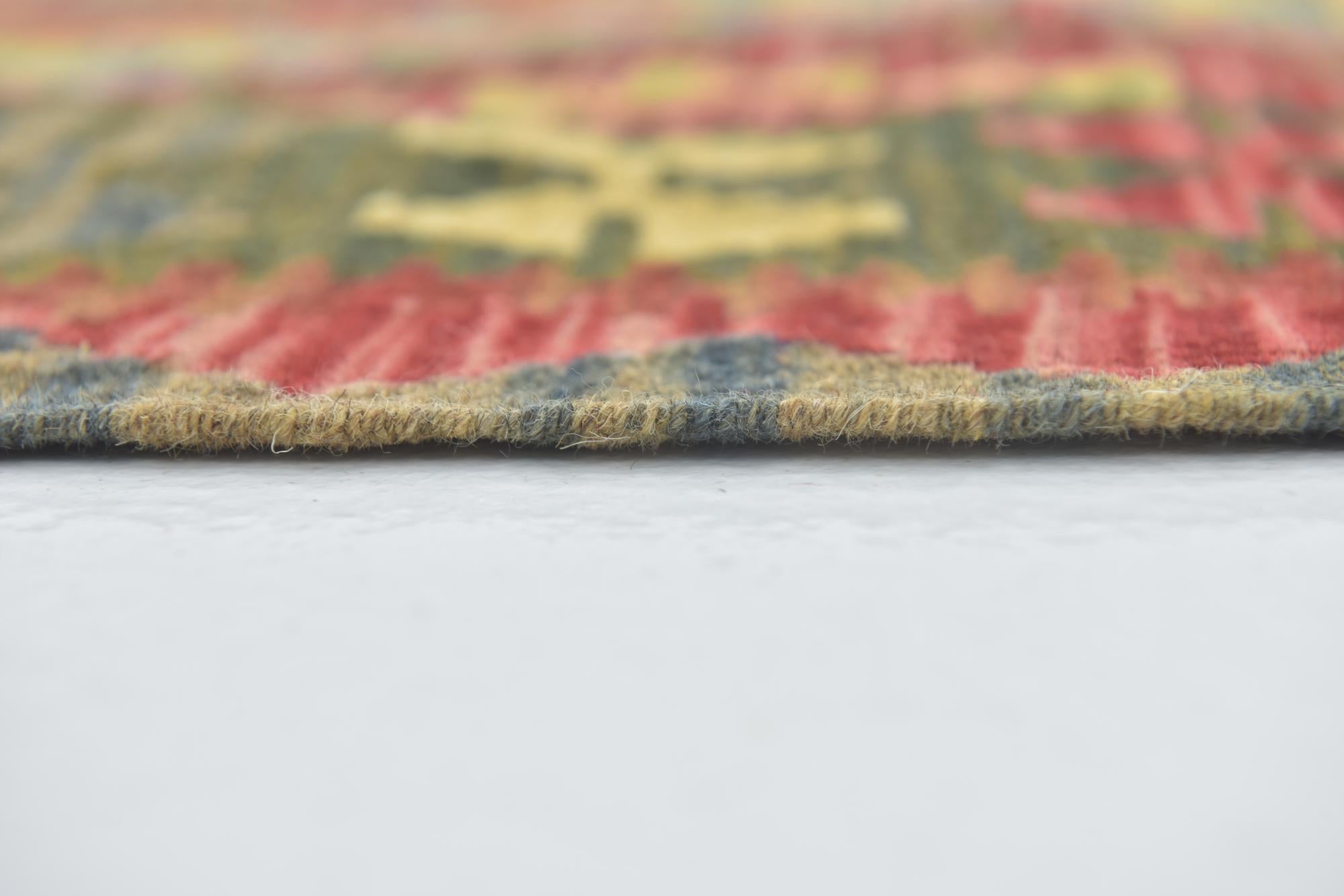 3' 6 x 4' 10 Hand Woven Kilim Maymana Wool Rug