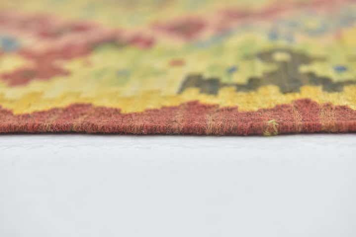 2' 10 x 4' 2 Hand Woven Kilim Maymana Wool Rug