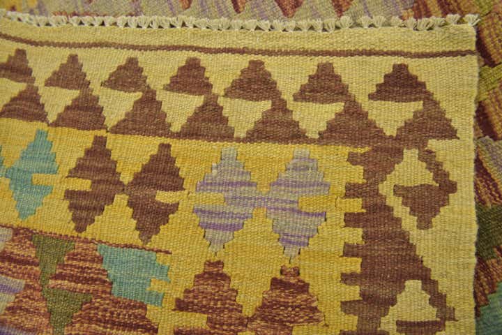 3' 3 x 5' Hand Woven Kilim Maymana Wool Rug