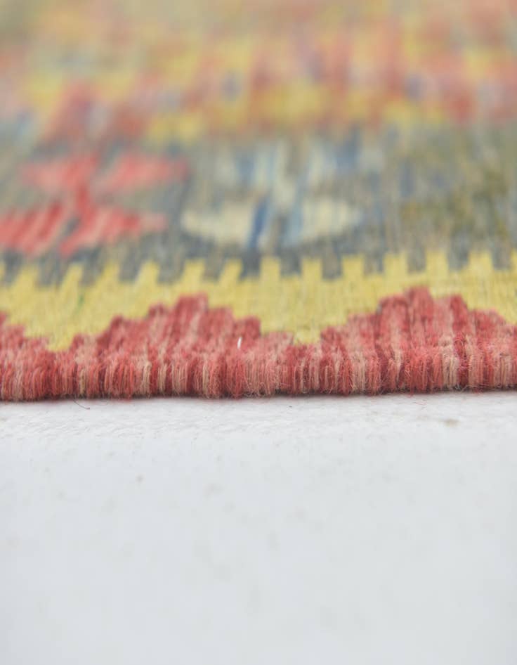 Detail image of 3' 6 x 5'  Hand Woven Kilim Maymana Wool Rug