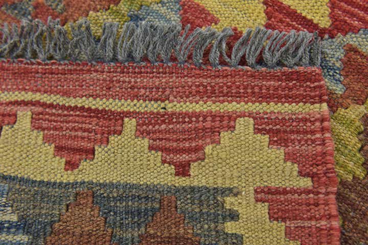 3' 6 x 5' Hand Woven Kilim Maymana Wool Rug