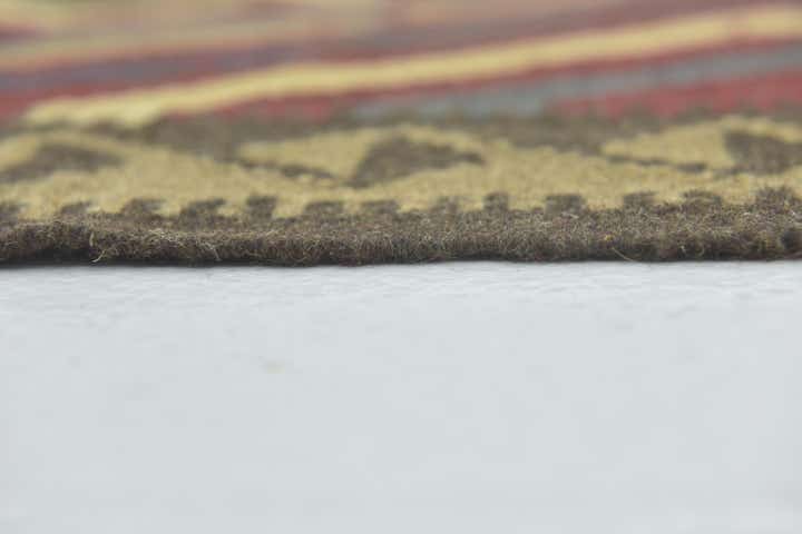 5' 2 x 8' 2 Hand Woven Kilim Maymana Wool Rug