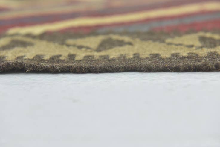 Detail image of 5' 2 x 8' 2 Hand Woven Kilim Maymana Wool Rug