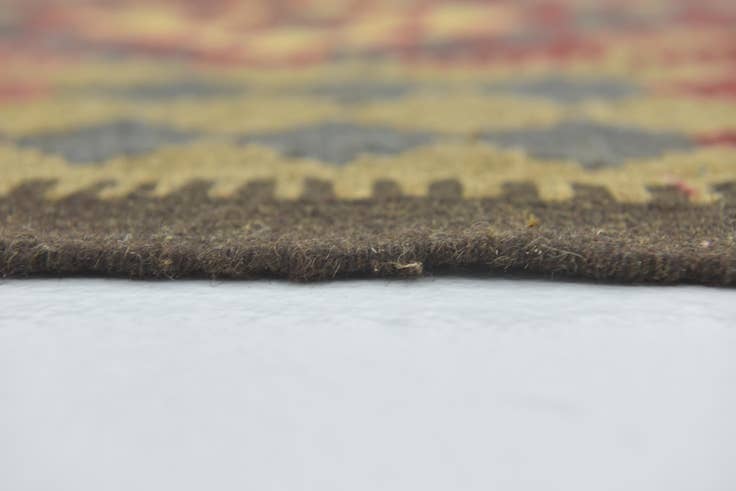 Detail image of 5' 2 x 8' 2 Hand Woven Kilim Maymana Wool Rug