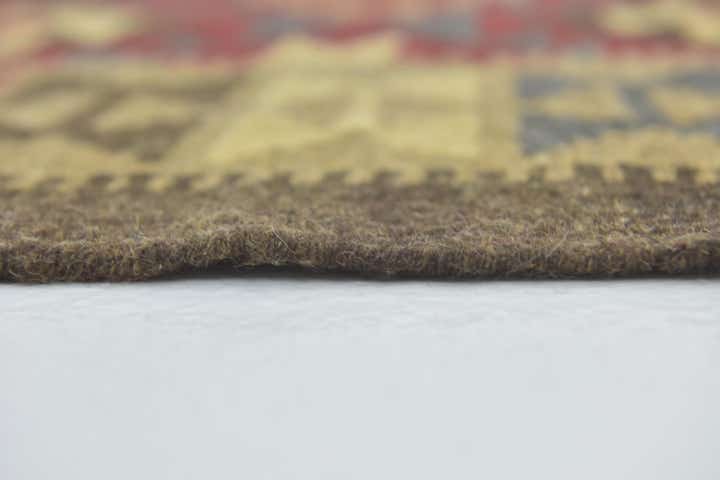 5' 3 x 8' 3 Hand Woven Kilim Maymana Wool Rug