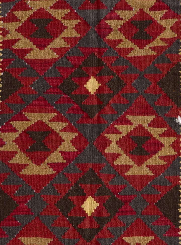 5' x 8' 2 Hand Woven Kilim Maymana Wool Rug