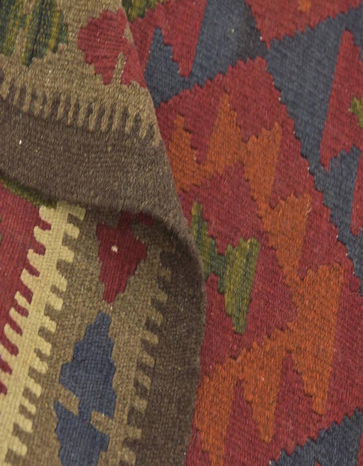 Detail image of 3' 6 x 6' 8  Hand Woven Kilim Maymana Wool Rug