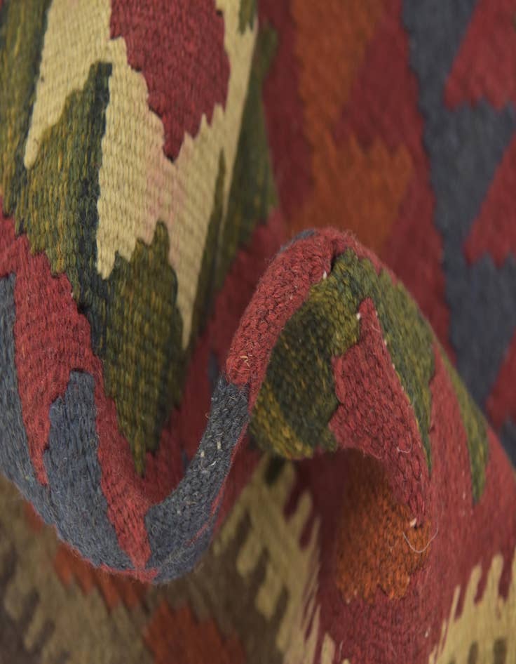 Detail image of 3' 6 x 6' 8  Hand Woven Kilim Maymana Wool Rug