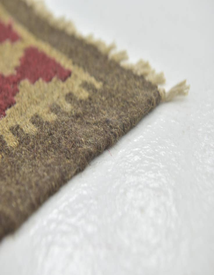 Detail image of 3' 5 x 5' 2  Hand Woven Kilim Maymana Wool Rug