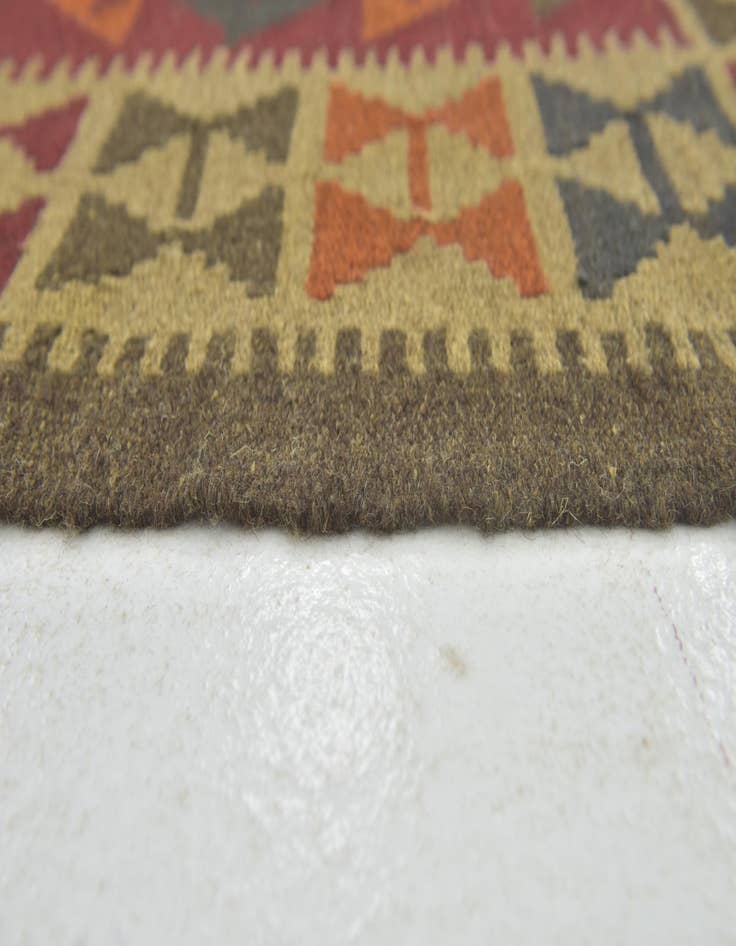 Detail image of 3' 5 x 5' 2  Hand Woven Kilim Maymana Wool Rug