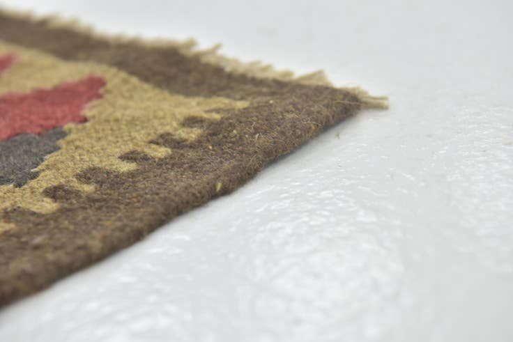 Detail image of 3' 6 x 6' Hand Woven Kilim Maymana Wool Rug