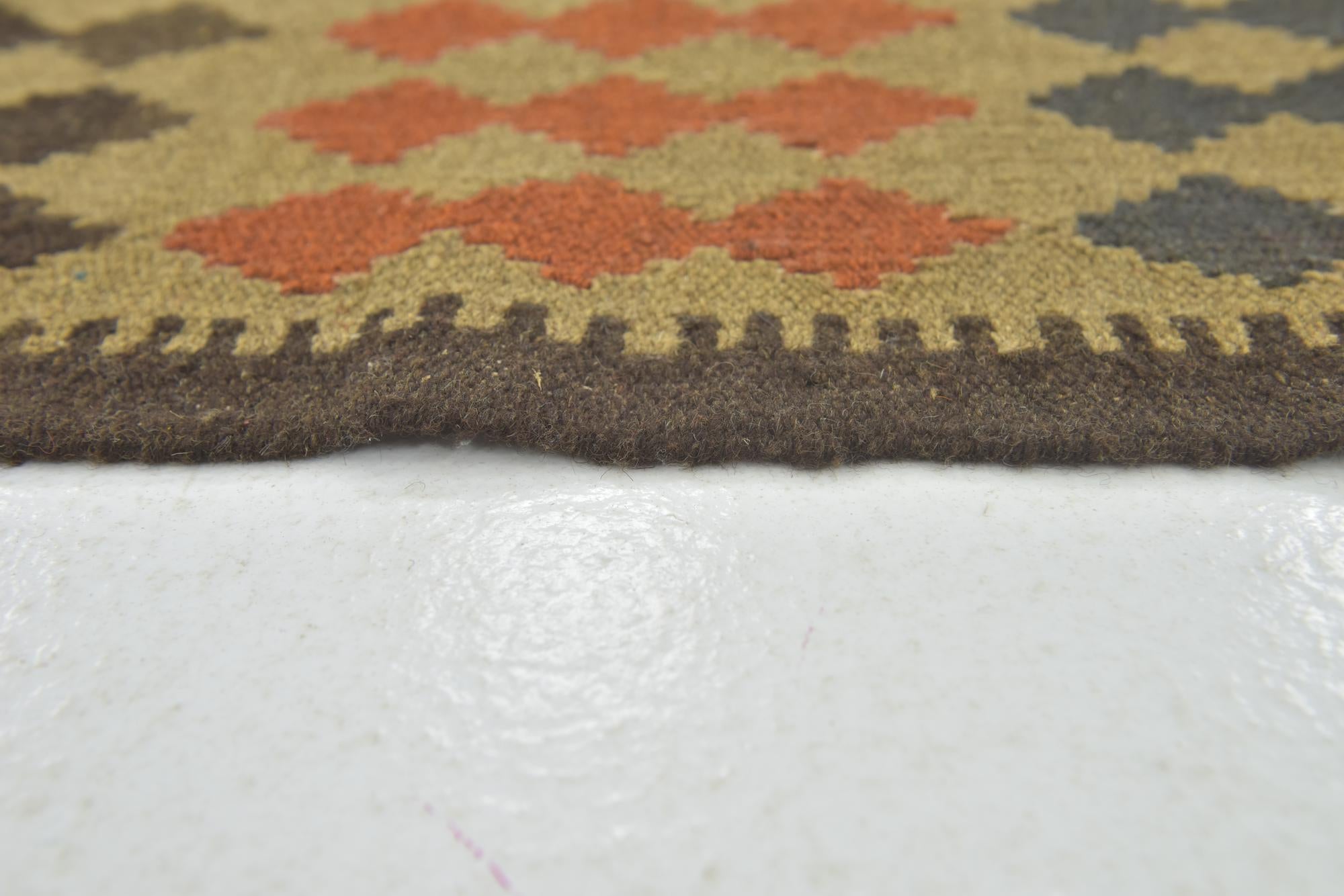 3' 6 x 6' Hand Woven Kilim Maymana Wool Rug