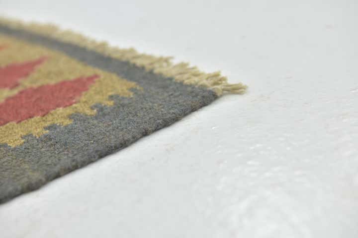 3' 2 x 4' 10 Hand Woven Kilim Maymana Wool Rug