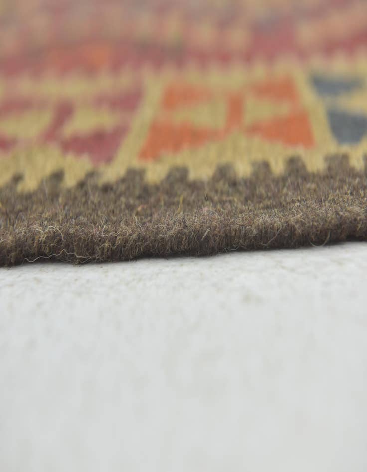 Detail image of 3' 4 x 4' 8  Hand Woven Kilim Maymana Wool Rug