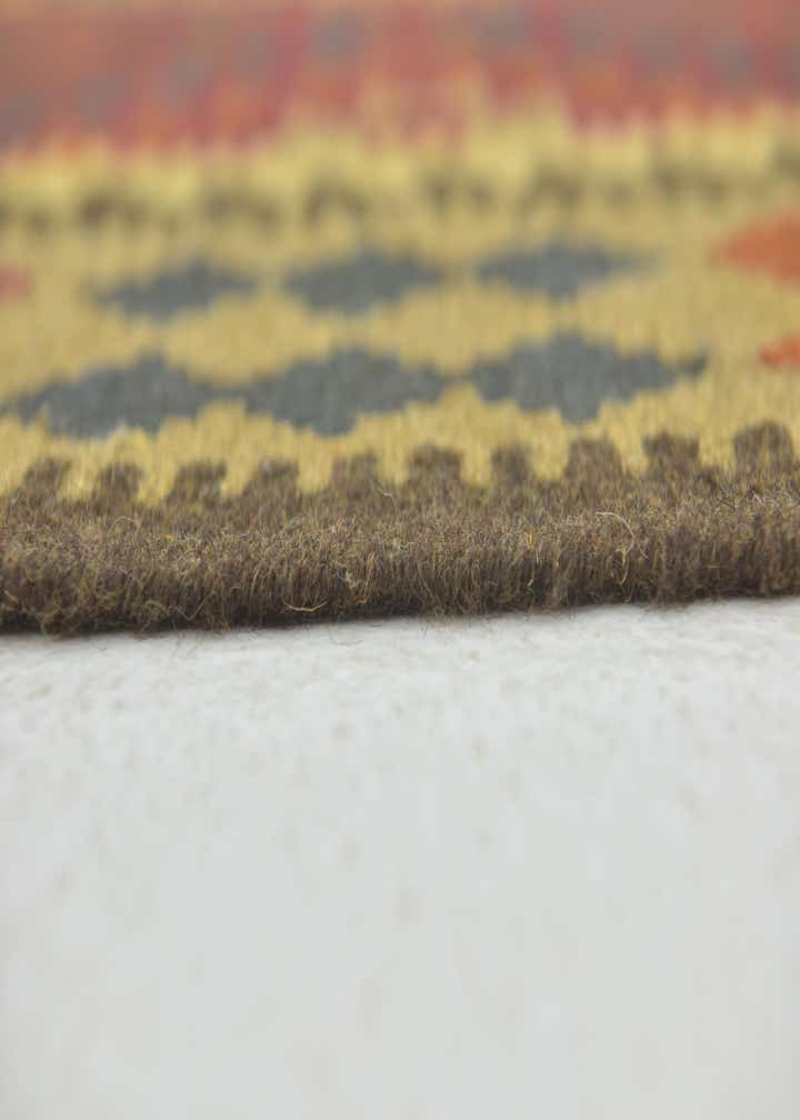 3' 4 x 5' Hand Woven Kilim Maymana Wool Rug