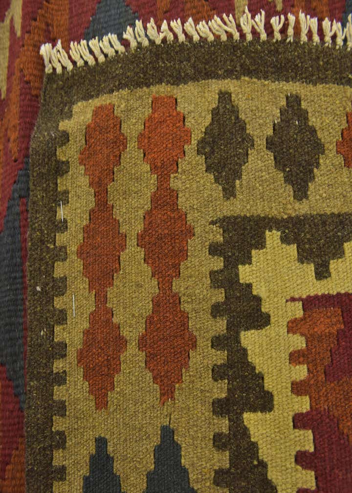 3' 4 x 5' Hand Woven Kilim Maymana Wool Rug