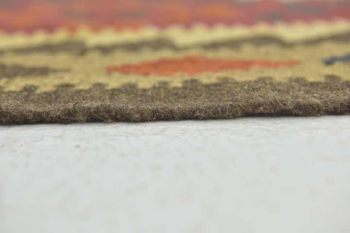 3' 5 x 4' 10 Hand Woven Kilim Maymana Wool Rug