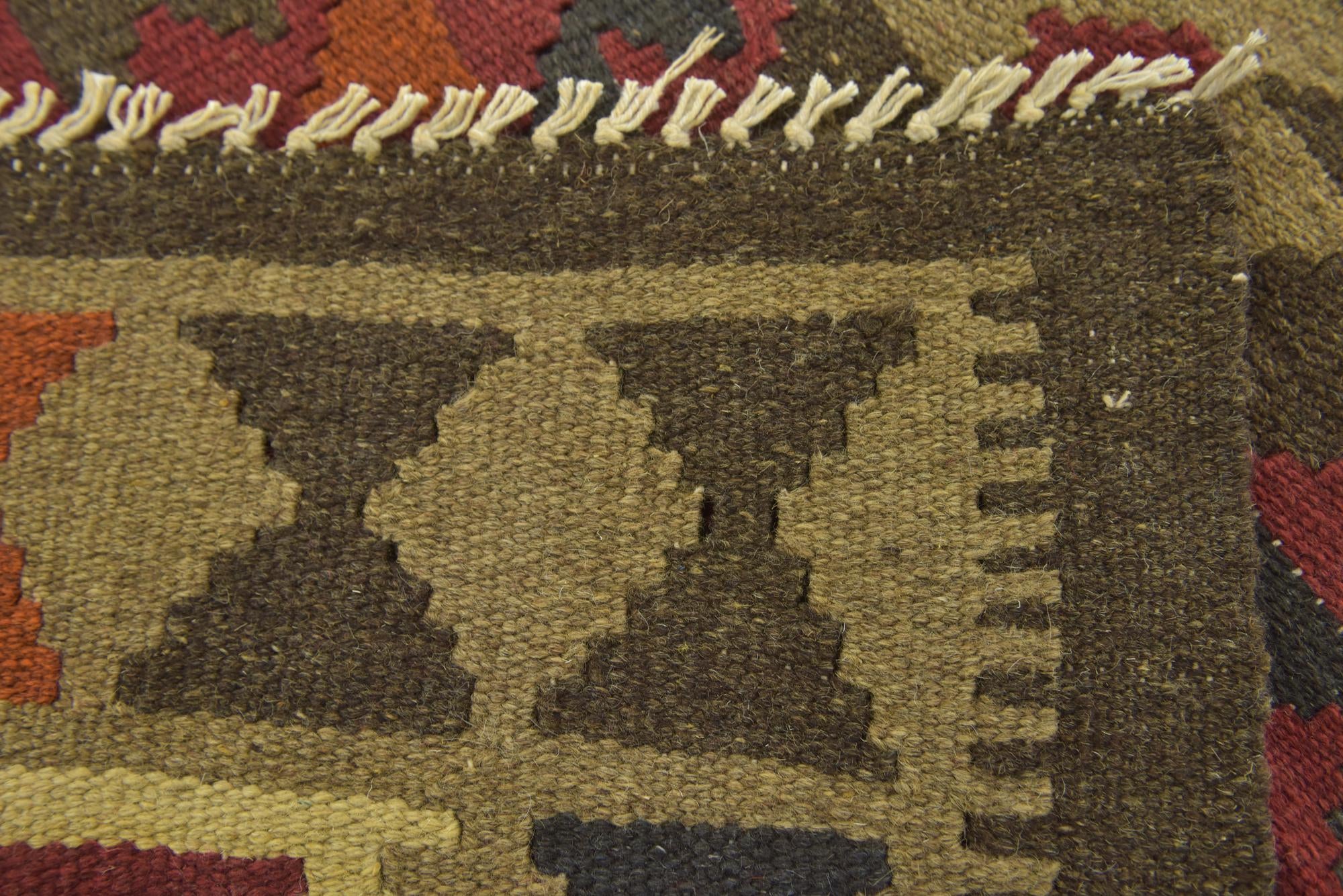 105cm x 145cm Tejido a mano Kilim Maymana Alfombra Lana