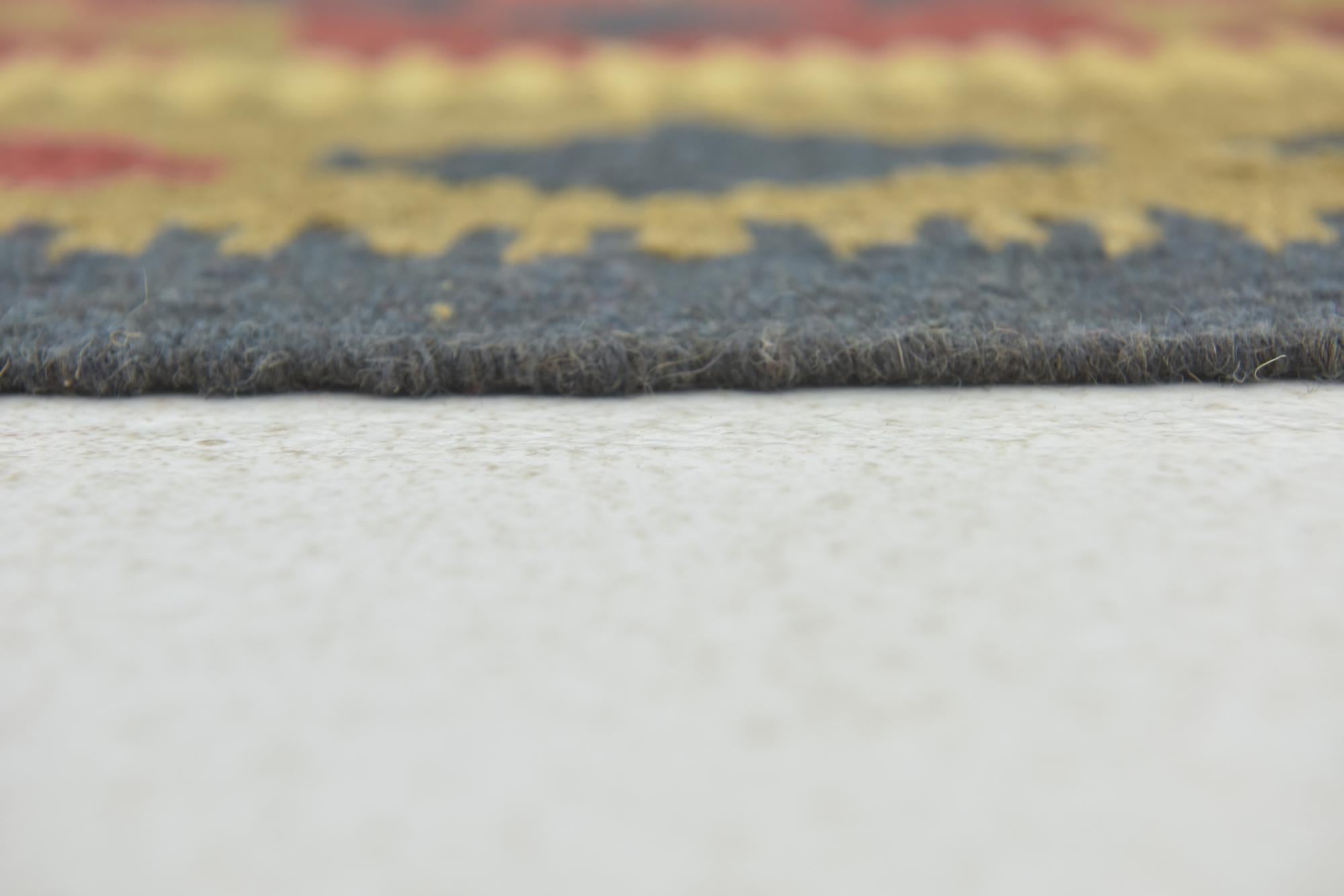 3' 5 x 4' 10 Hand Woven Kilim Maymana Wool Rug