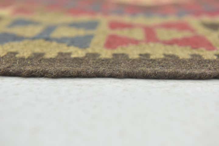 3' 2 x 4' 8 Hand Woven Kilim Maymana Wool Rug
