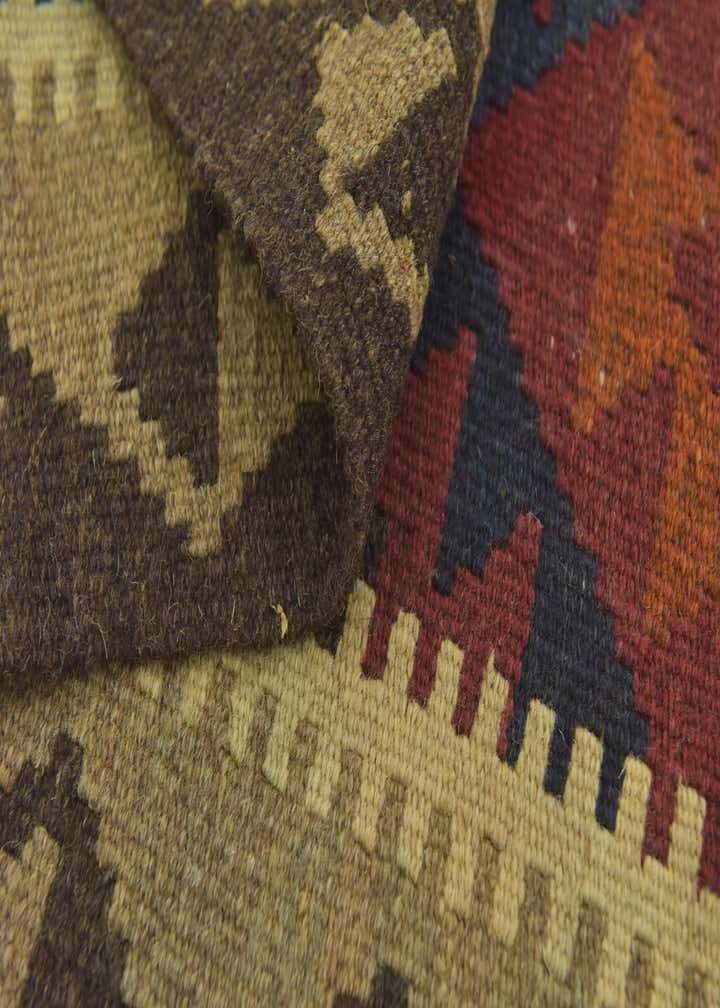 2' 9 x 4' 4 Hand Woven Kilim Maymana Wool Rug