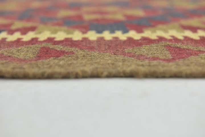 2' 9 x 4' 3 Hand Woven Kilim Maymana Wool Rug