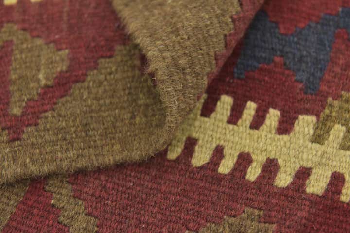 2' 9 x 4' 3 Hand Woven Kilim Maymana Wool Rug