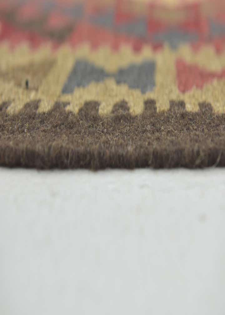 3' 3 x 4' 10 Hand Woven Kilim Maymana Wool Rug