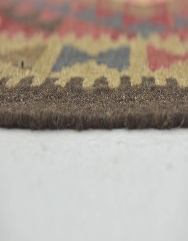 Detail image of 3' 3 x 4' 10 Hand Woven Kilim Maymana Wool Rug