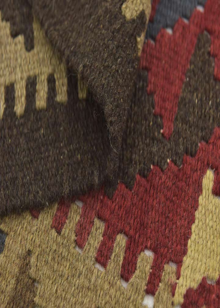 3' 3 x 4' 10 Hand Woven Kilim Maymana Wool Rug