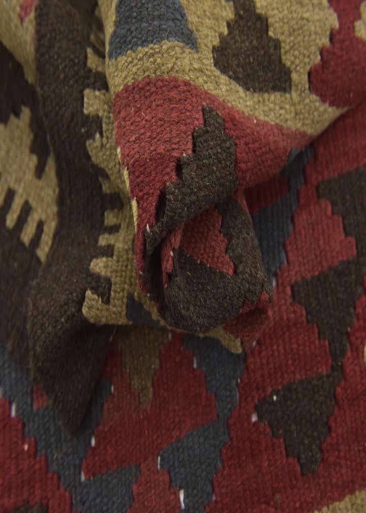3' 3 x 4' 10 Hand Woven Kilim Maymana Wool Rug