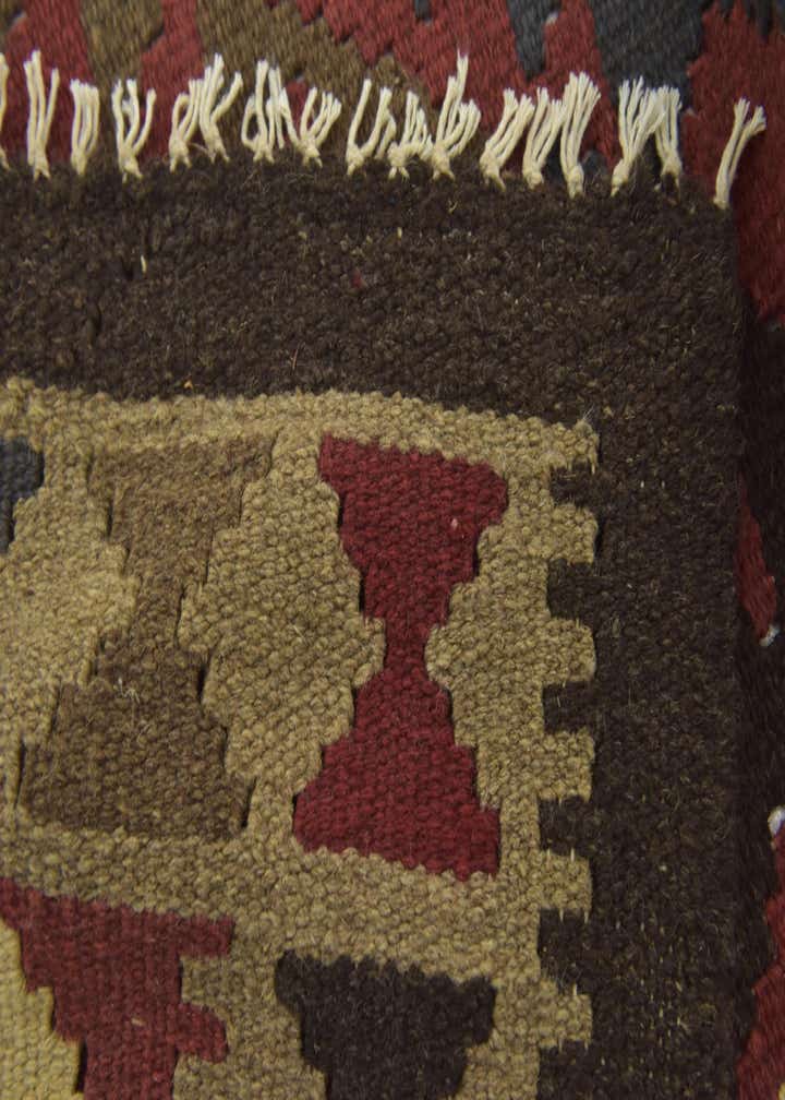 3' 3 x 4' 10 Hand Woven Kilim Maymana Wool Rug