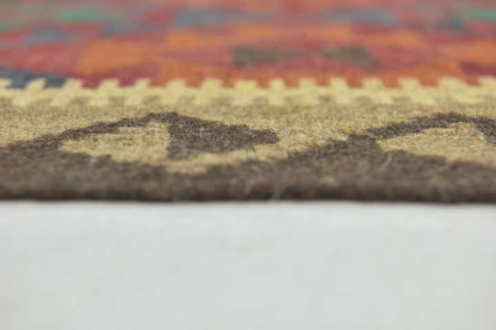 2' 7 x 4' 4 Hand Woven Kilim Maymana Wool Rug