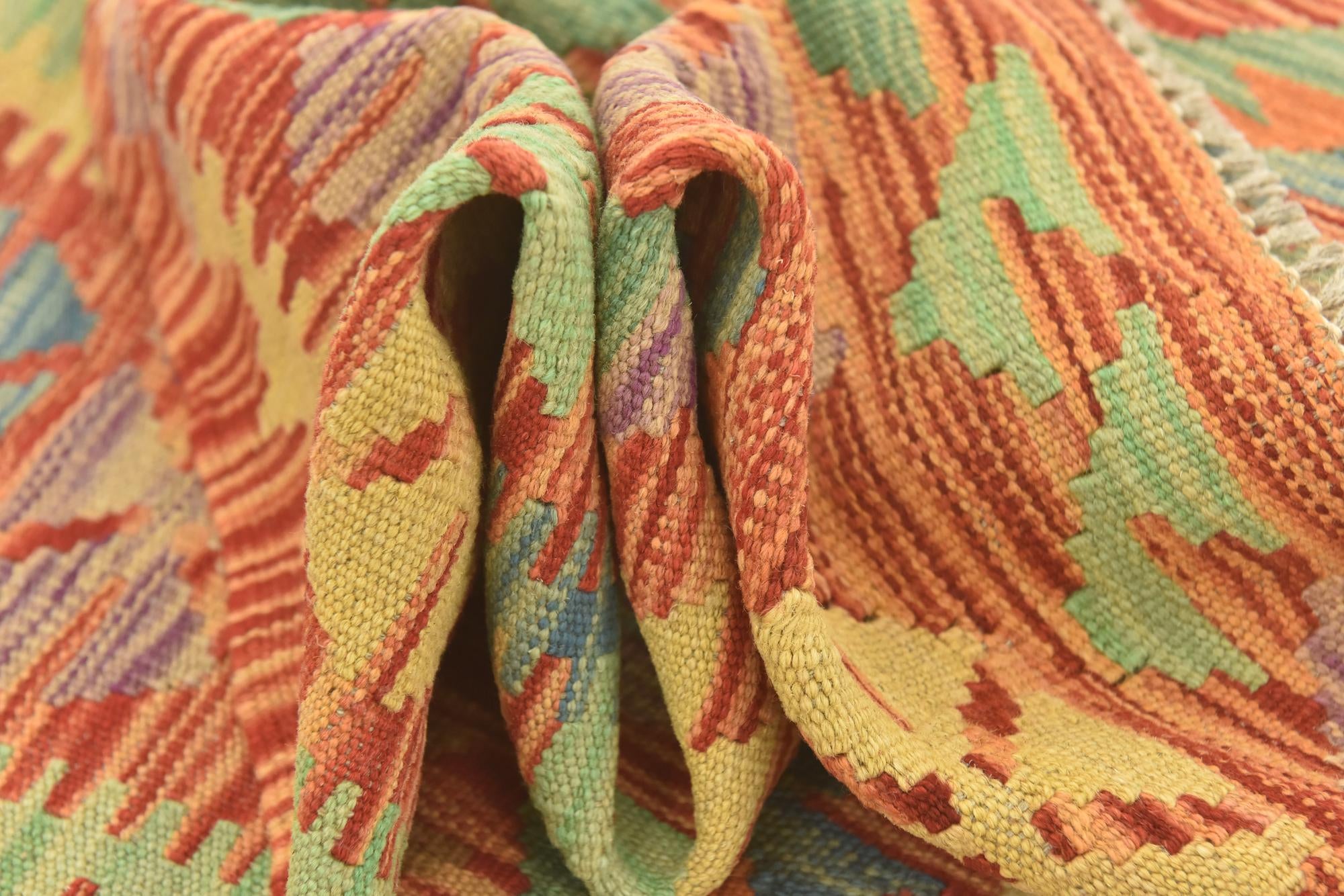 110cm x 150cm Tejido a mano Kilim Maymana Alfombra Lana