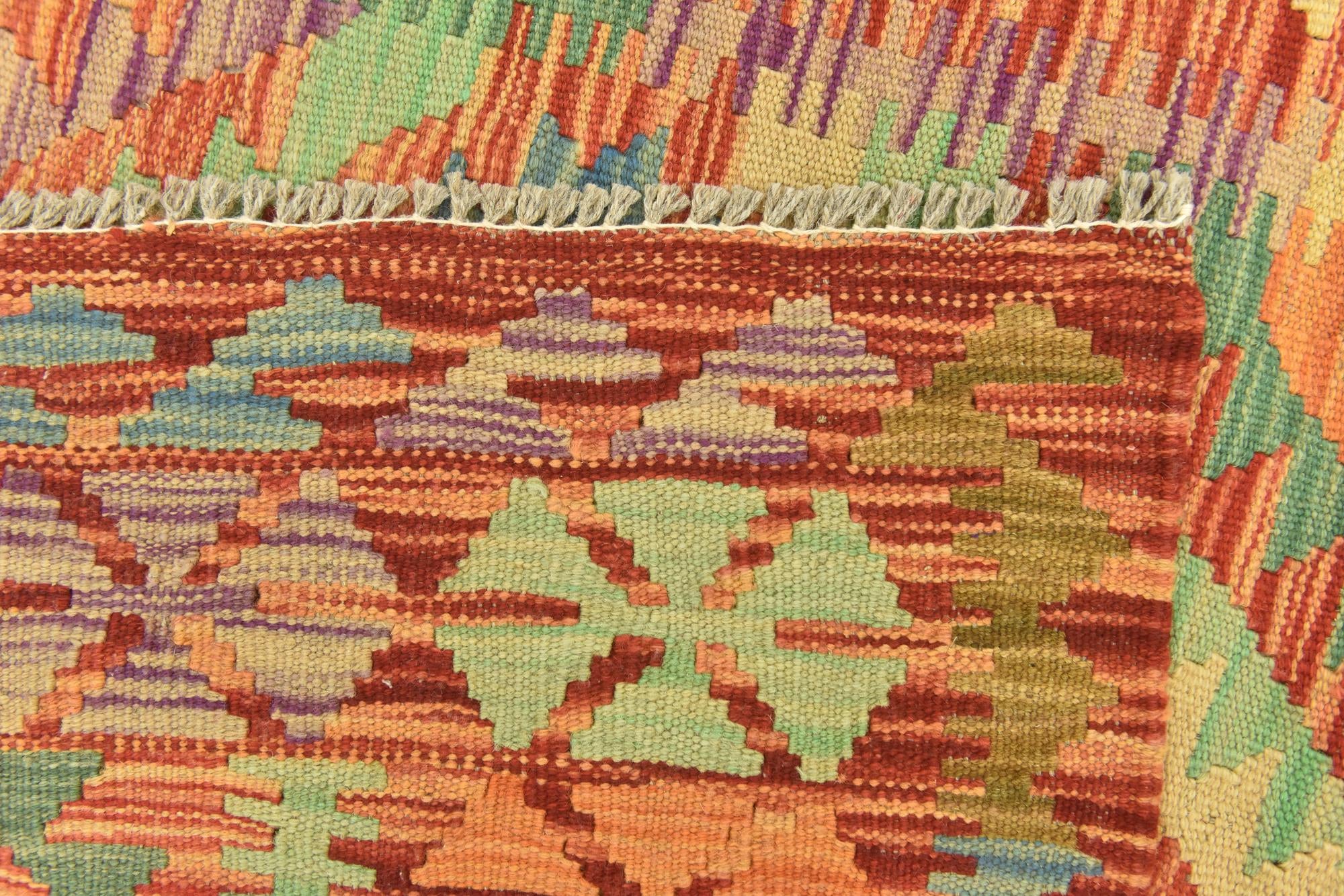 110cm x 150cm Tejido a mano Kilim Maymana Alfombra Lana