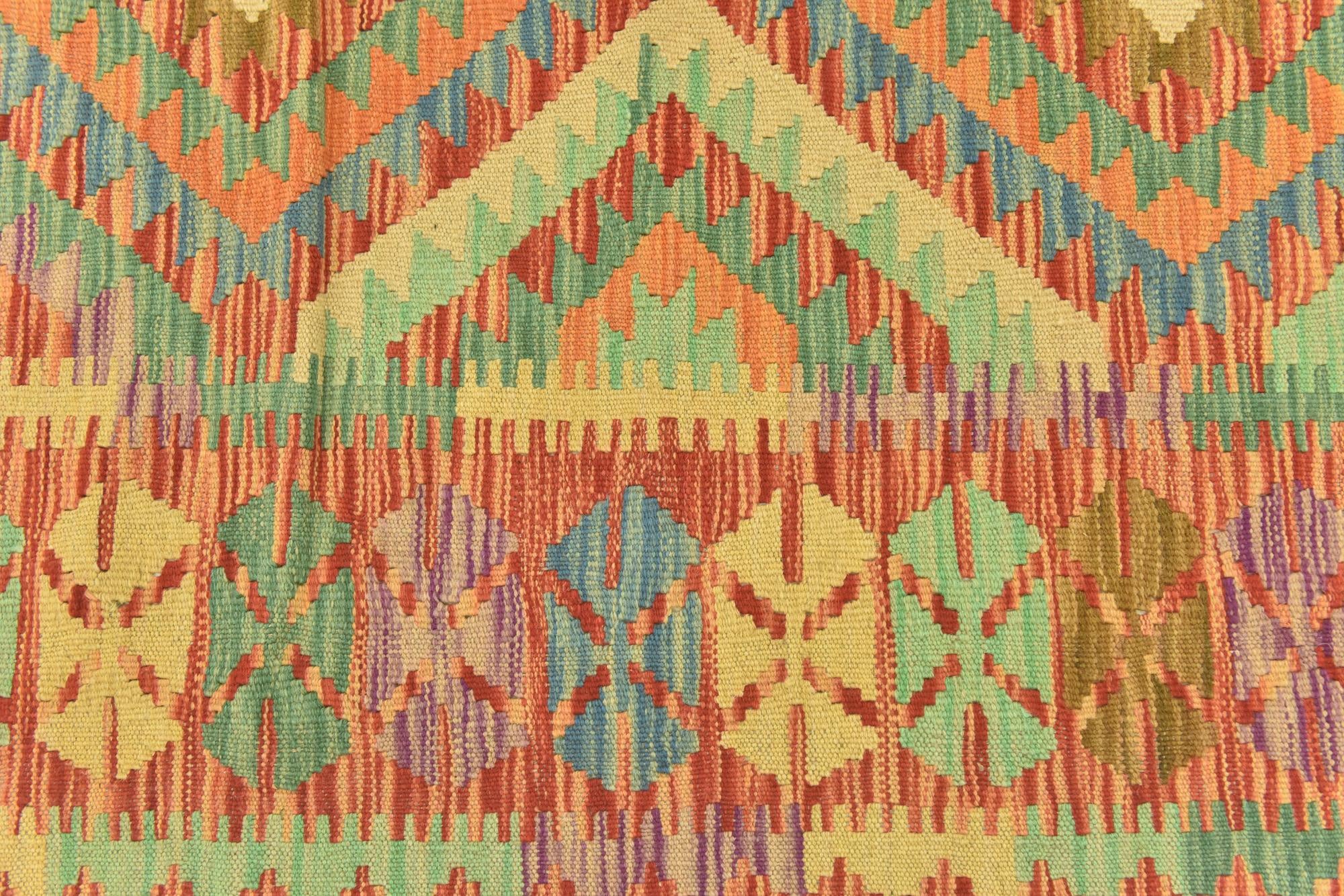 110cm x 150cm Tejido a mano Kilim Maymana Alfombra Lana