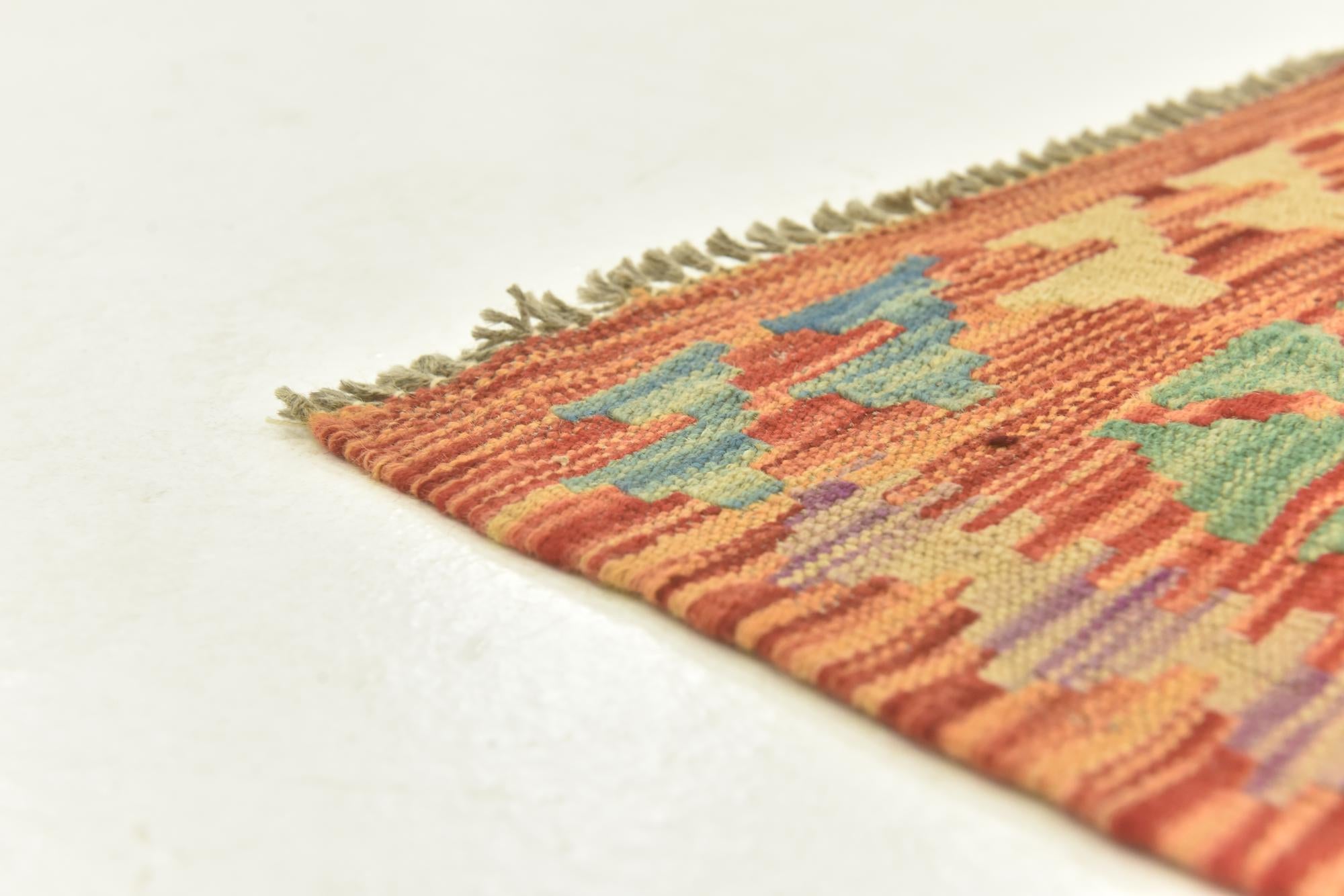 110cm x 150cm Tejido a mano Kilim Maymana Alfombra Lana