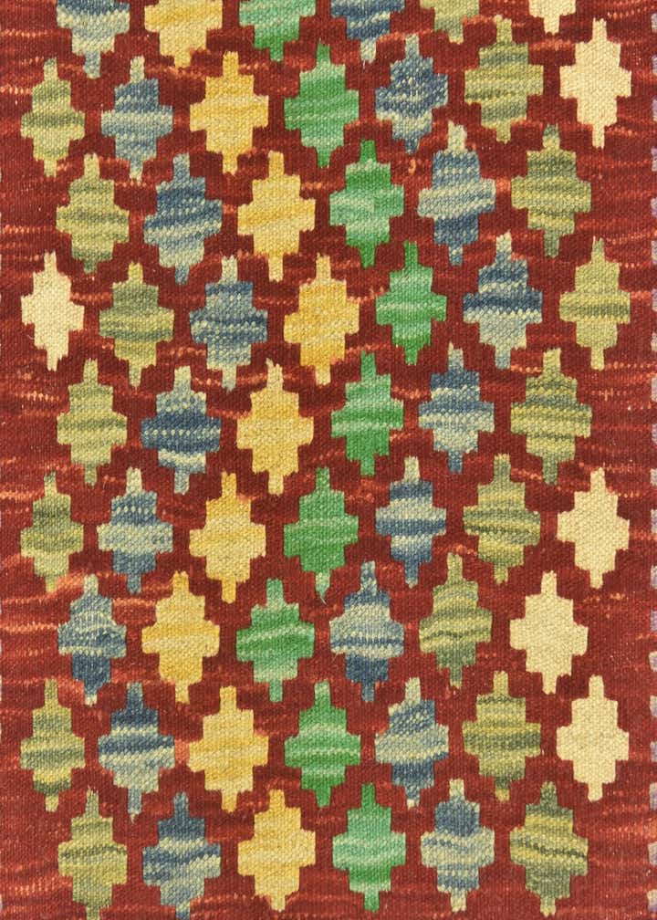 3' x 3' 10 Hand Woven Kilim Maymana Wool Rug