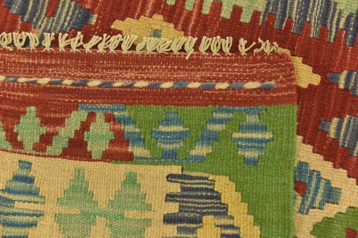 3' 5 x 5' Hand Woven Kilim Maymana Wool Rug