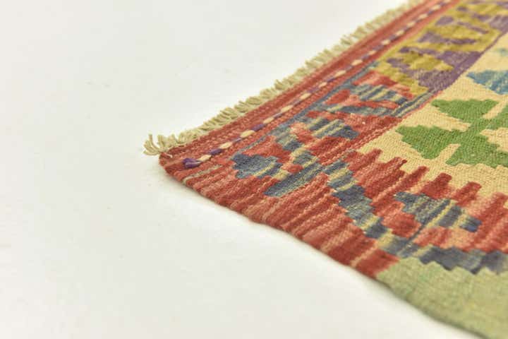 3' 5 x 5' Hand Woven Kilim Maymana Wool Rug