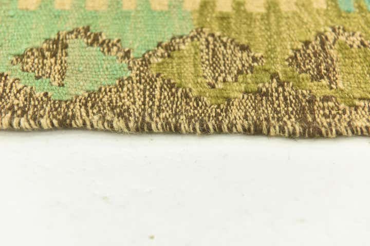 4' 10 x 6' 10 Hand Woven Kilim Maymana Wool Rug