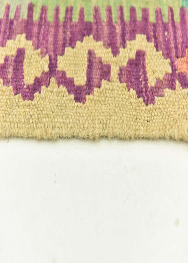 4' 9 x 6' 3 Hand Woven Kilim Maymana Wool Rug