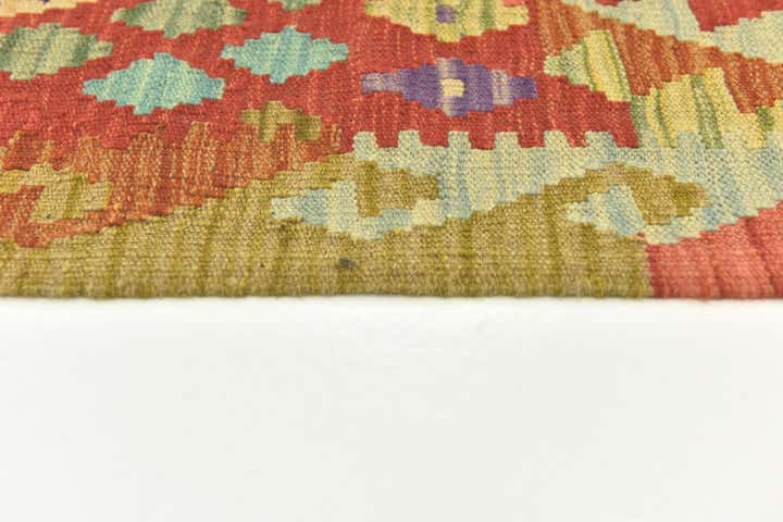 3' 5 x 5' 1 Hand Woven Kilim Maymana Wool Rug