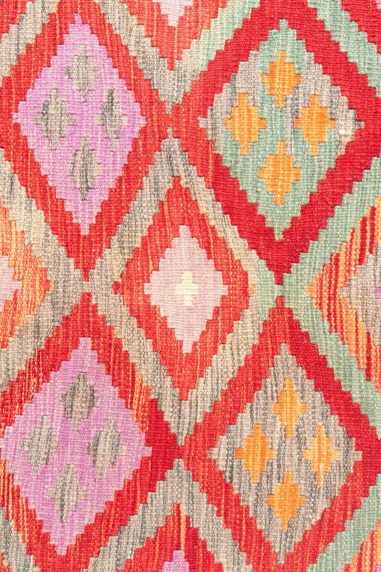 115cm x 180cm Tejido a mano Kilim Maymana Alfombra Lana