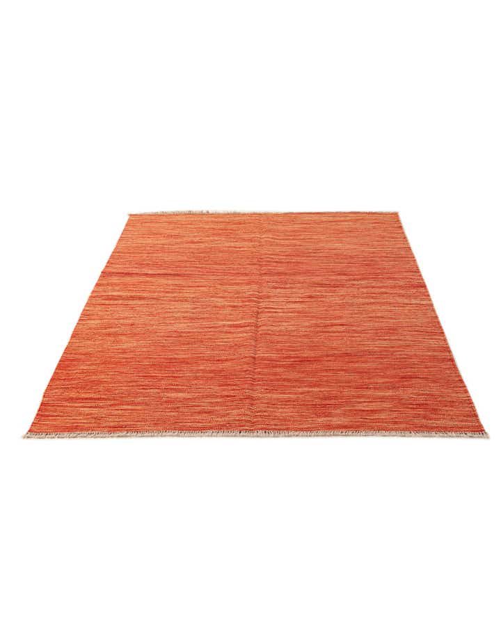 4' 3 x 5' 11 Hand Woven Kilim Modern Wool Rug
