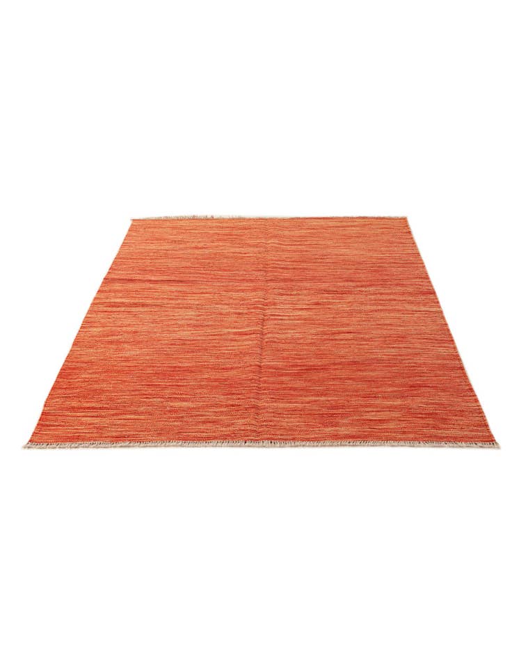 Detail image of 4' 3 x 5' 11 Hand Woven Kilim Modern Wool Rug